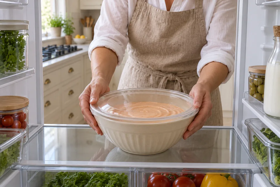 cane s sauce — step 4: Cover and refrigerate for at least 2 hours, or overnight, before serving to allow flavors to develop.
