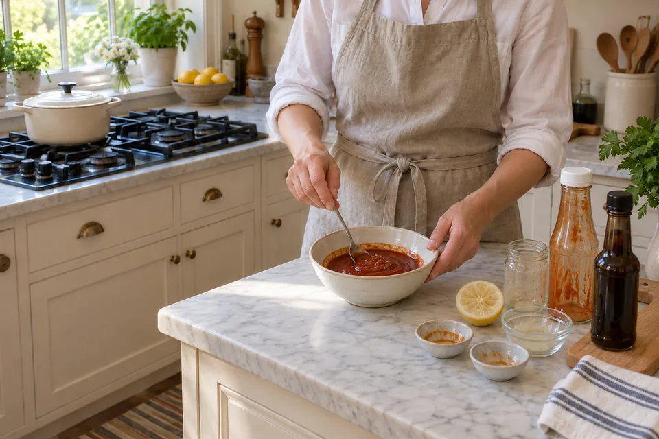 cocktail sauce — step 2: Stir until fully blended.