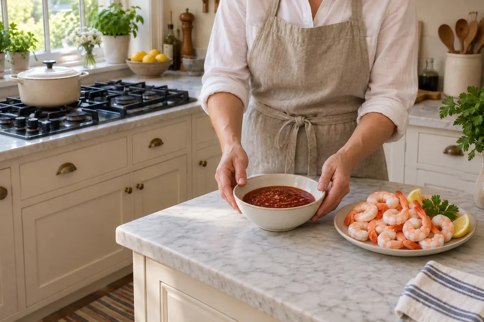 cocktail sauce — step 5: Serve chilled alongside shrimp or other seafood.