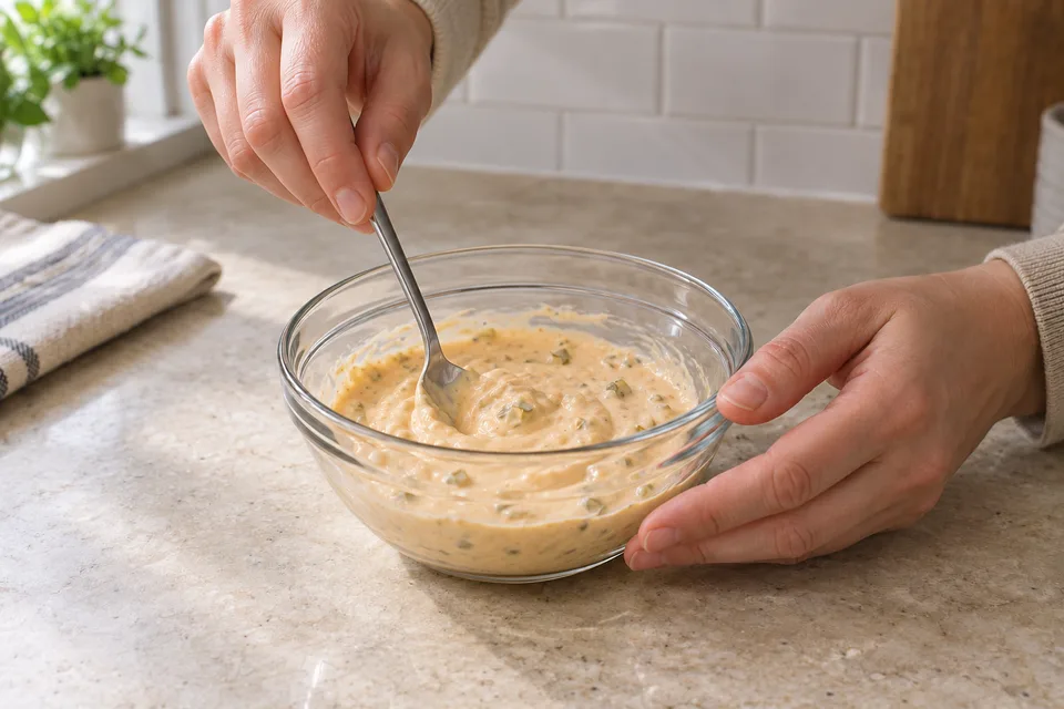 big mac sauce — step 3: Stir all ingredients together until fully blended and uniform in color.