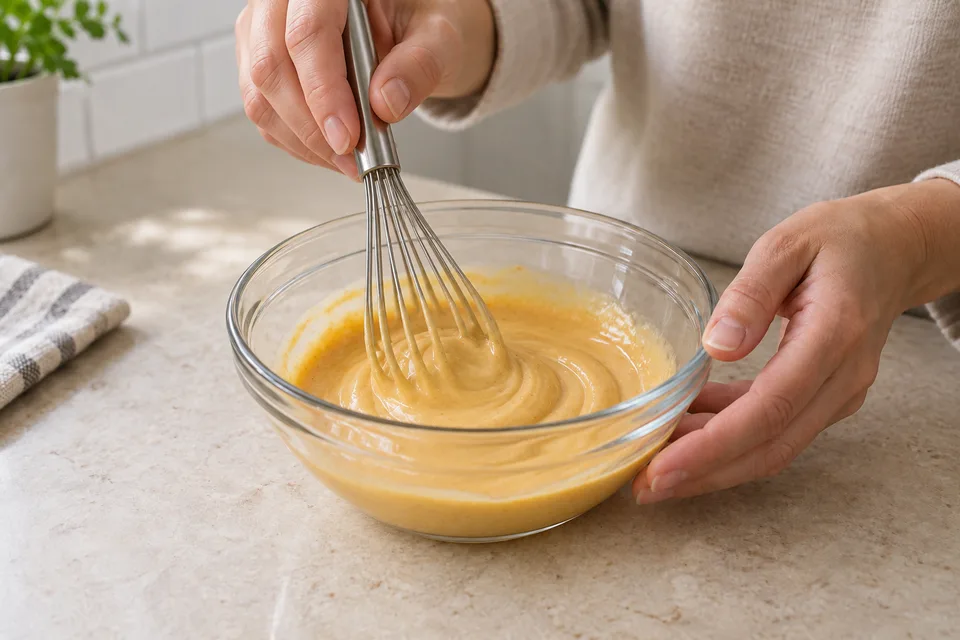 chick fil a sauce — step 2: Whisk until the mixture is fully smooth and evenly colored.