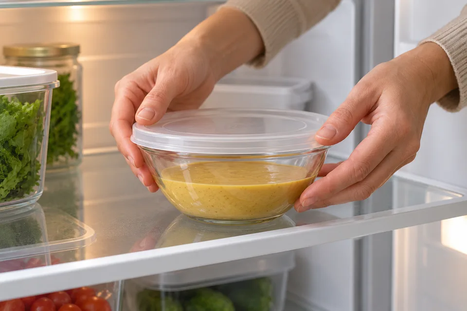 honey mustard — step 5: Refrigerate for at least 15 minutes before serving to allow flavors to meld.