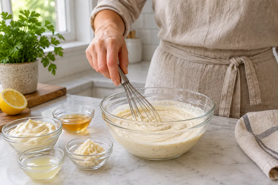 white bbq sauce — step 3: Whisk all ingredients together until fully smooth and uniform.