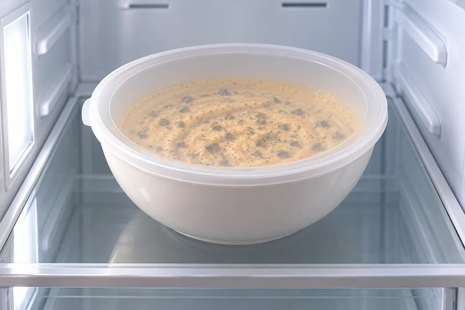 crab cake sauce — step 5: Cover and refrigerate for at least 15 minutes before serving to allow flavors to develop.