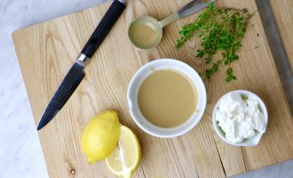 How to Make Lemon tahini sauce - 1 2